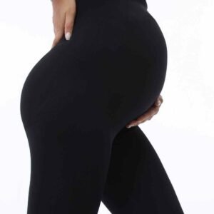 Pantalones de yoga de algodón de pierna ancha para mujer