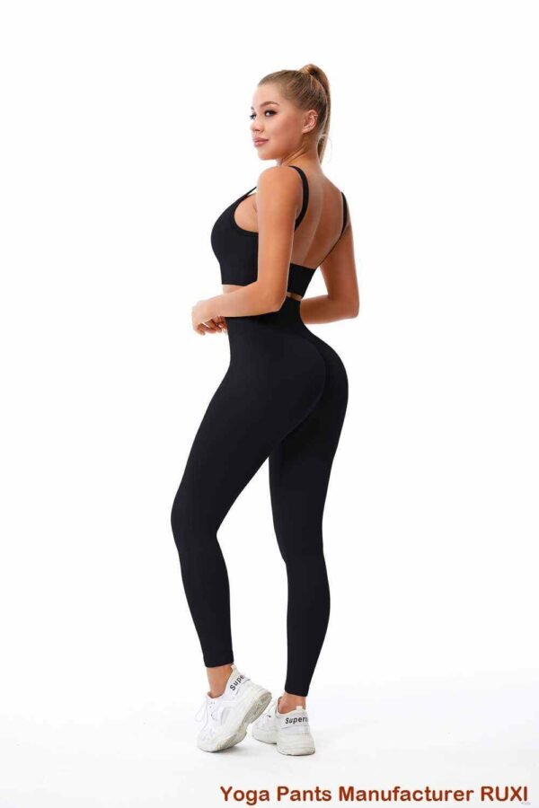 Leggings negros con bolsillos para mujer Ruxi ec325