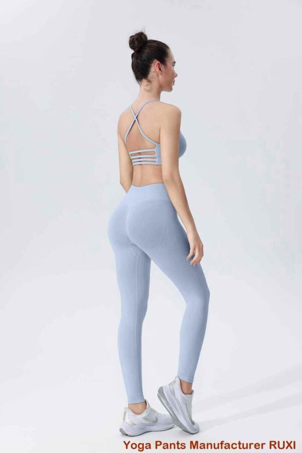 Pantalones de yoga acampanados de color marrón Ruxi ec371