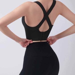 Top de yoga con cuello halter cómodo y elegante Ruxi ec908