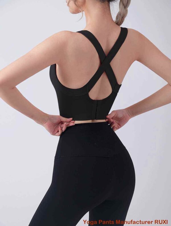 Top de yoga con cuello halter cómodo y elegante Ruxi ec908