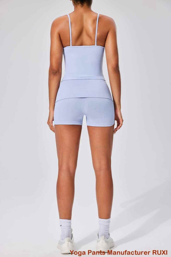pantalones cortos de gimnasio de tiro alto Ruxi ec2655