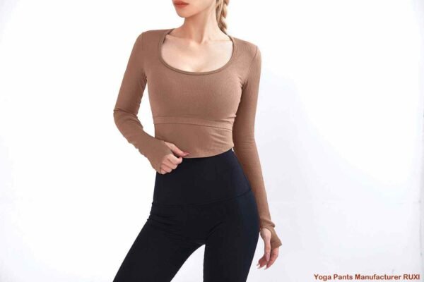 Pantalones de yoga fruncidos elegantes y cómodos Ruxi