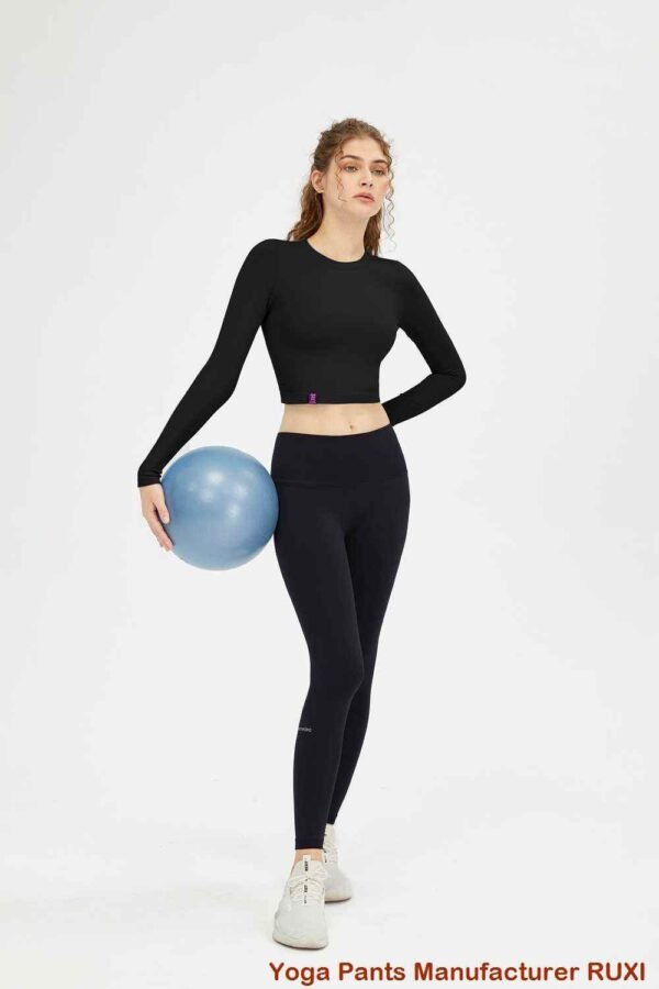 Sujetador deportivo sin costuras color tostado para mujer