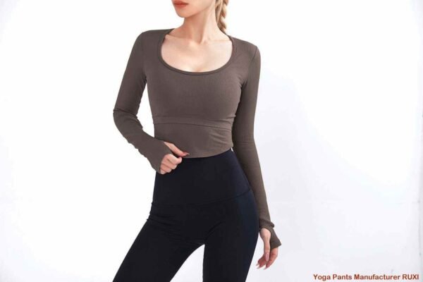 Leggings acampanados sin costura delantera Ruxi ec261
