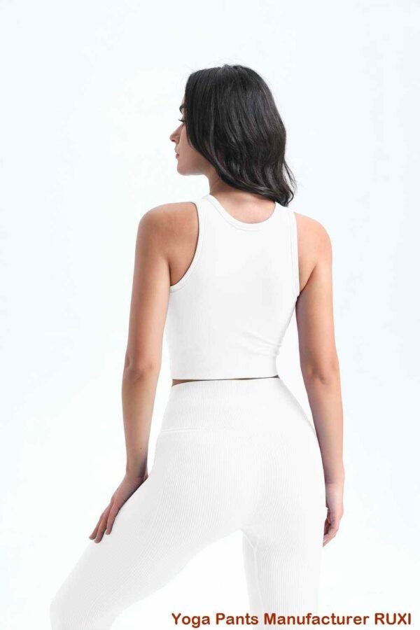 Sujetador deportivo con tiras transparentes para mujer