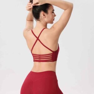 sujetador deportivo con corte en v Ruxi ec1554